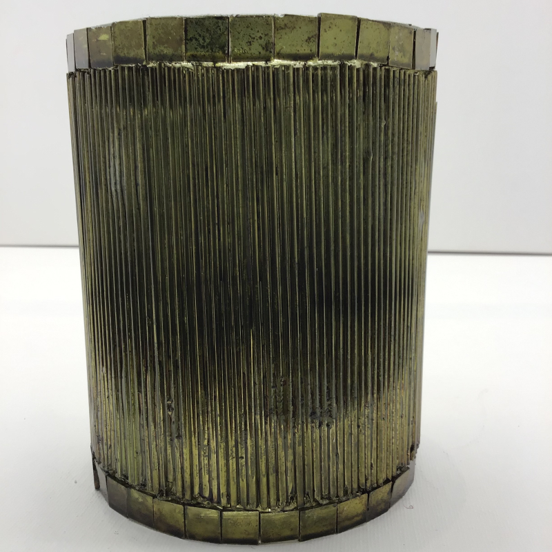 windlicht mosgroen mozaik handgemaakt 10x13