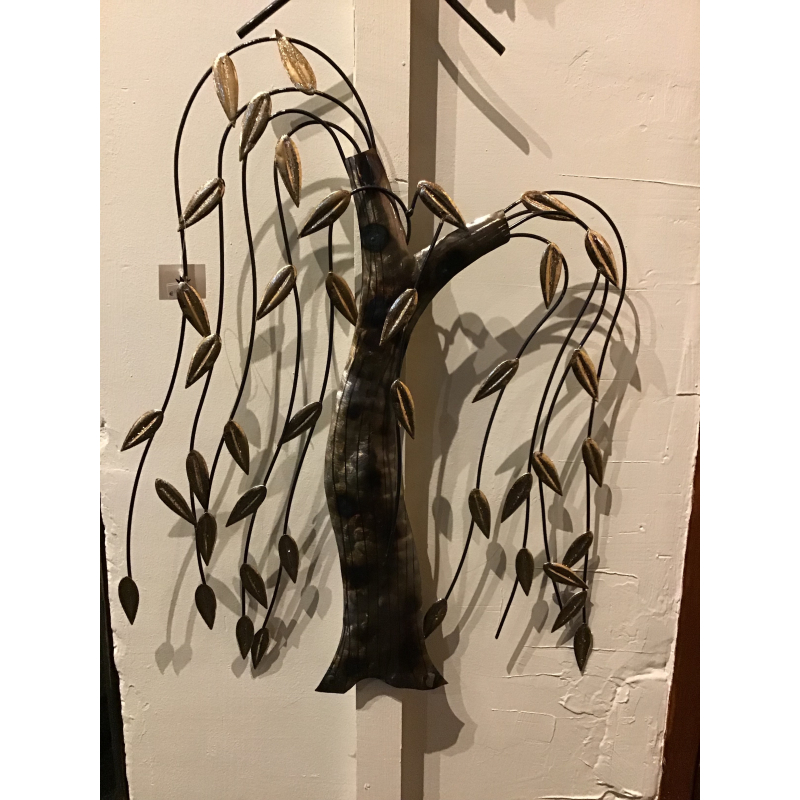 muur deco boom metaal 96x74