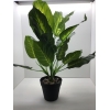 kunstplant in pot 50 hoog grootbladerig groen lichtgroen