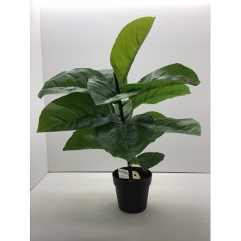 kunstplant in pot 40 hoog grootbladerig groen