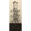wijnrek kandelaar metaal antraciet 80 hoog 30 breed