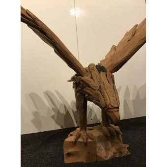 adelaar teakhout 80 hoog 105 breed