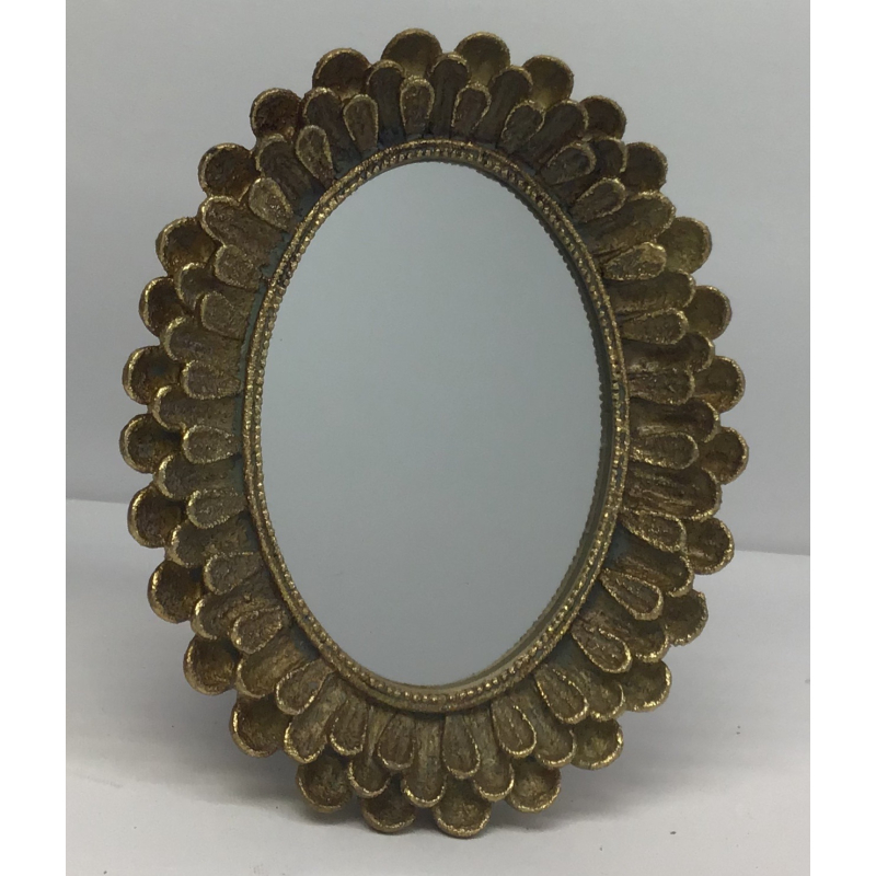 Fotolijst spiegel Barok ovaal fotomaat 10x14cm