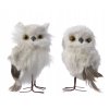 uil foam pluche grijs hang 6x7x12