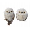 uil foam pluche grijs hang 6x6x9