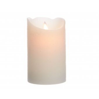 kaars led wax flakkerend creme 7.5x12.5cm