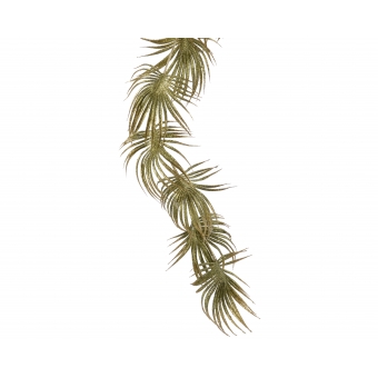 guirlande blad glitter groen/goud 181x115cm