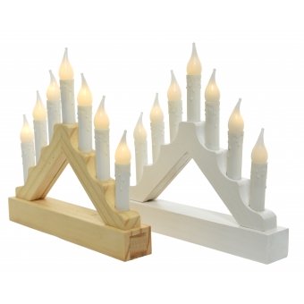 kaarsbrug led 7 lamps 2 ass 22x21cm per stuk