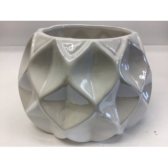 Vaas aw paarlemoer 13cm doorsnee, 14cm hoog