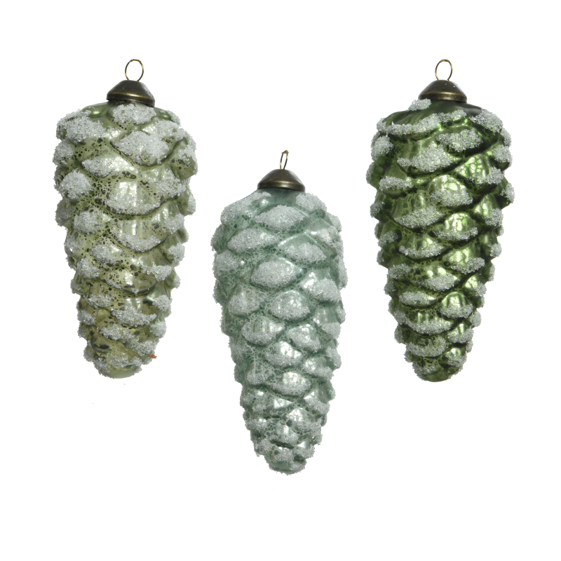 dennenappel groen assortiment 6x12