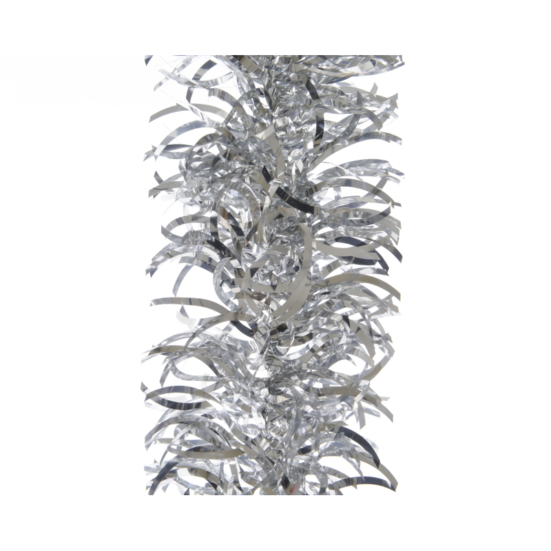 guirlande lametta golf glans zilver 10x2,7