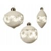 kerstbal glas sneeuwvlok wit assortiment