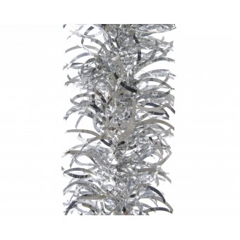 guirlande lametta golf glans zilver 10x2,7