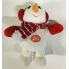 sneeuwpop knuffel met kerstmuziek 15 cm