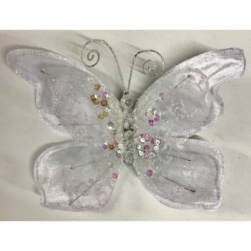 vlinder wit 20cm