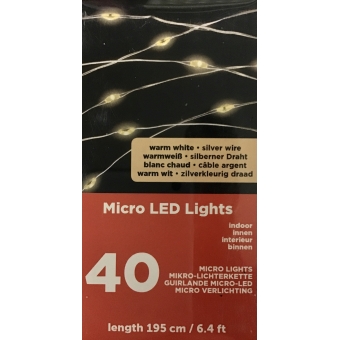 verlichting micro led 40 lamps excl. batt.