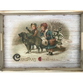 dienblad country christmas 26x37x3.5