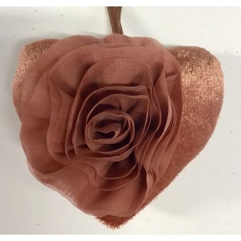 hanger hart met roos pluche