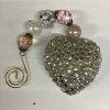 hanger hart met kralen 20 cm
