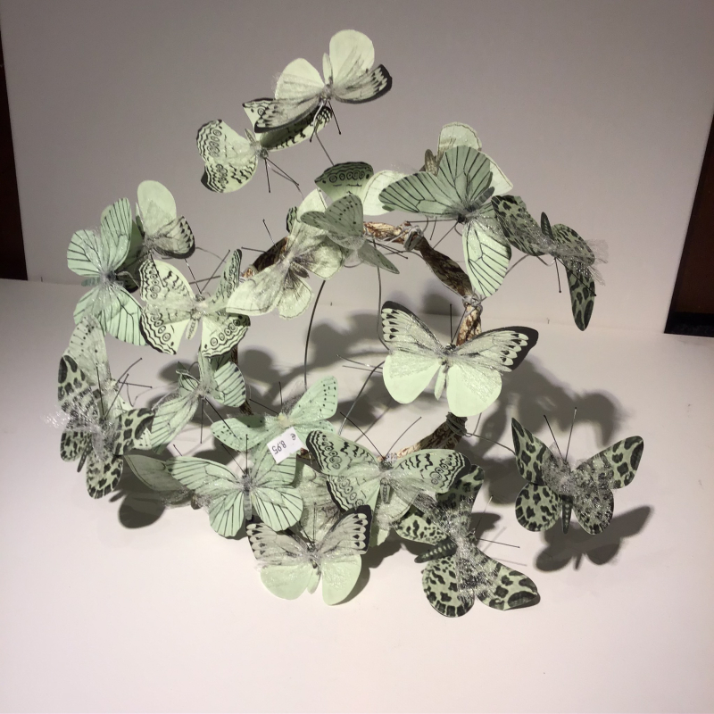 slinger vlindercirkel hang minty groen 20cmdia