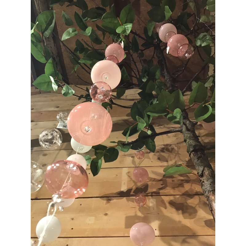 kerstballen glas slinger  40cm