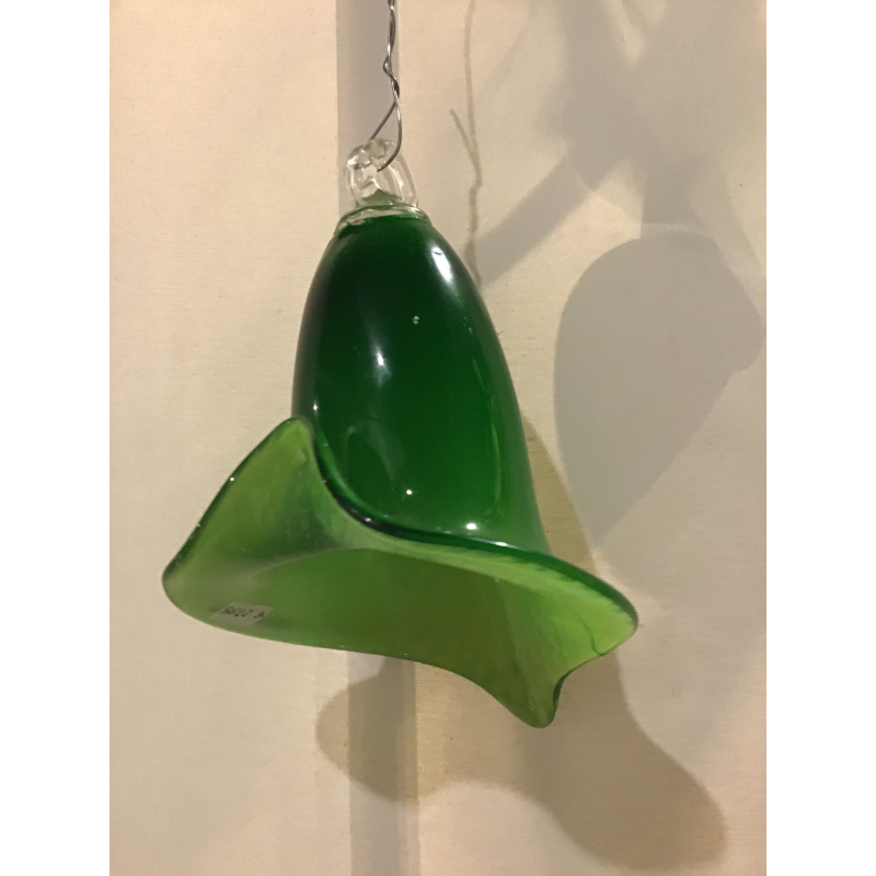 bloem kelk glas groen 25cm 