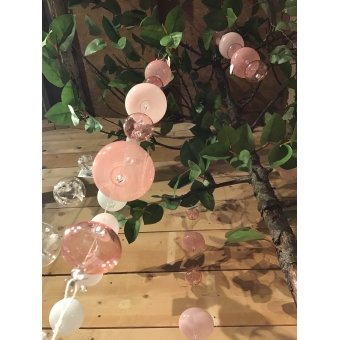 kerstballen glas slinger  40cm