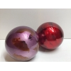 kerstbal glas roze assortiment per stuk 10cm