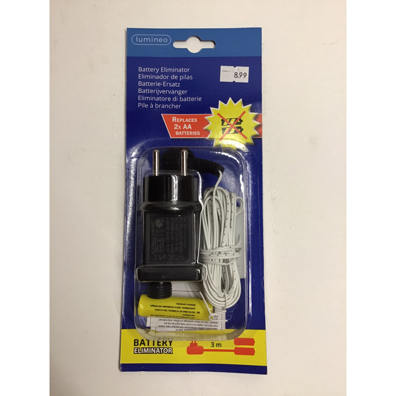 batterij vervanger 3 meter snoer