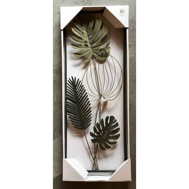 muurdecoratie bladeren botanisch 70x30