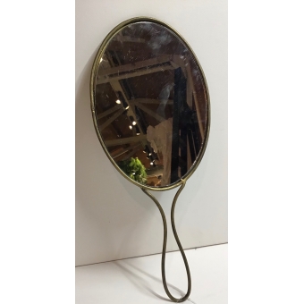 spiegel hand goud metaal 33cm