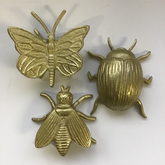 insecten goud 10cm per stuk 