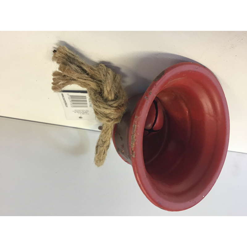 hanger klok rood bruin metaal 10x10