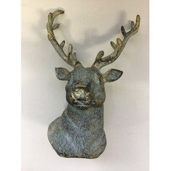 hertenkop goud/bronskleurig 10x20