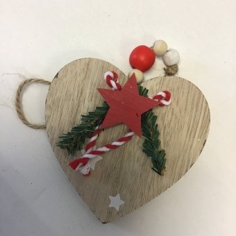 hanger hart hout/ster 10x10 