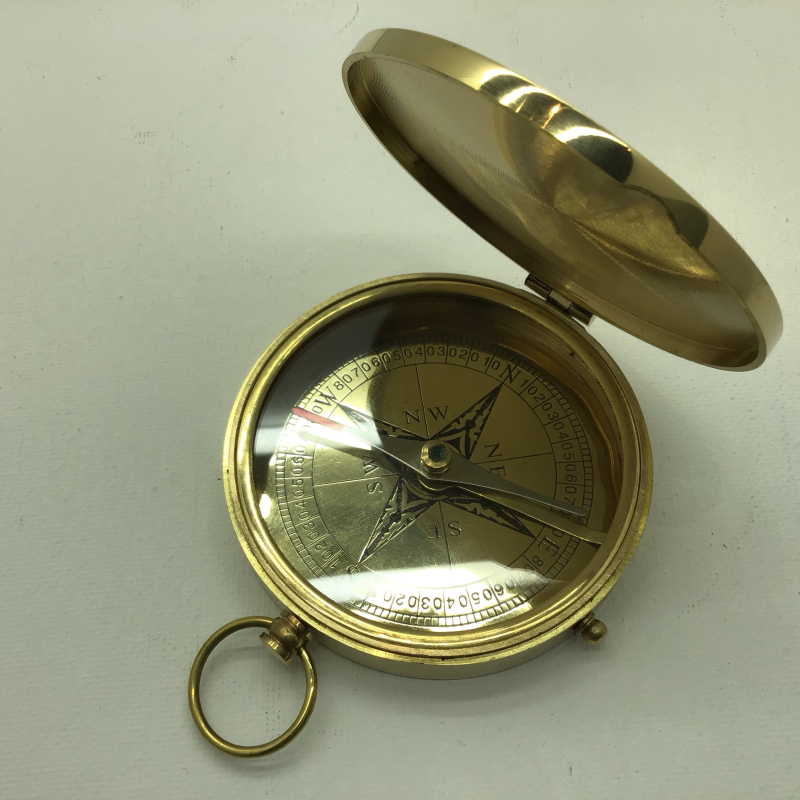 kompas goud werkend 8x8