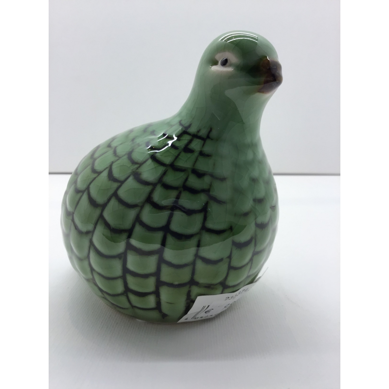 vogel kwartel porselein 8x12