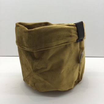 bloempot stof met plastic 19x16