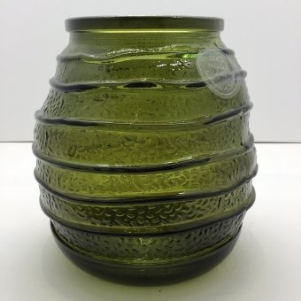 vaas glas groen 15x18