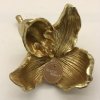 bloem orchidee goud 19x9