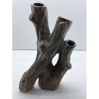 vaas koraalvormig 3 bruin roestig 12x20