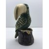 vogel toekan kitsch groen 9x17