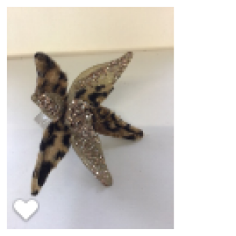 Bloem tijgerprint met glitter 