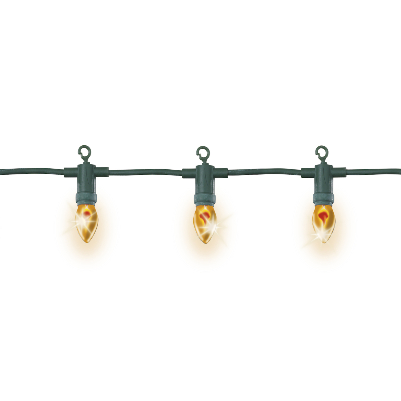 verlichting vlam flame buiten 4 meter 10 lampjes