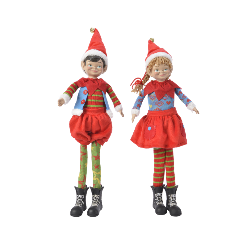 pop kersthelper bont assortiment 48cm