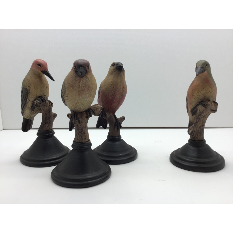 vogel op standaard handgemaakt 8 x14 assortiment per stuk