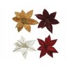 bloem poinsettia kerstster fluweel assortiment 32x32