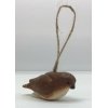 Vogel hout 9x5x4cm